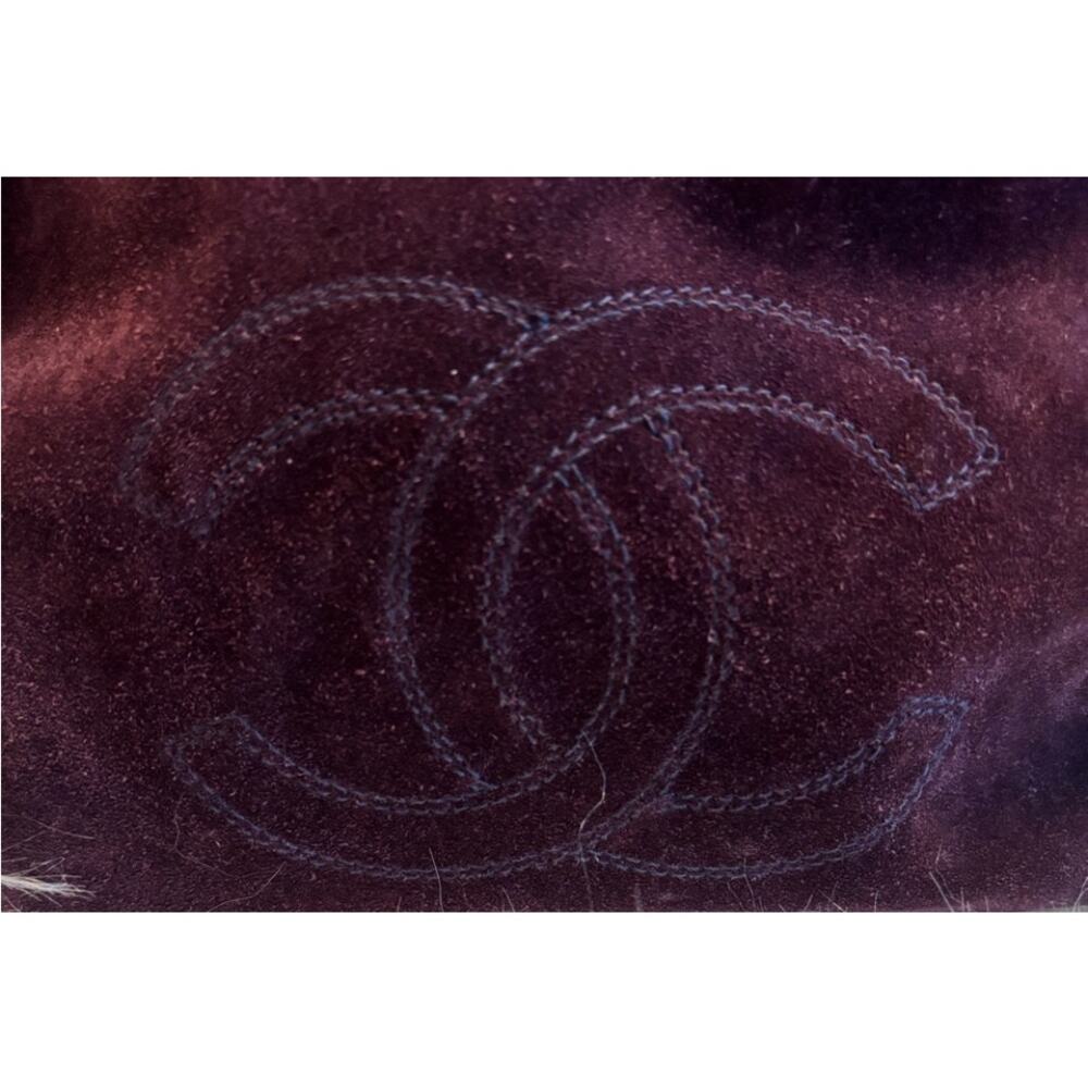 Chanel suede vintage tote