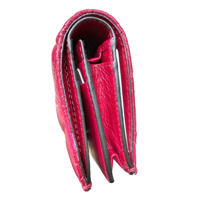 RARE JIMMY CHOO FARONE RASPBERRY CARD WALLET FULL INCLUSION