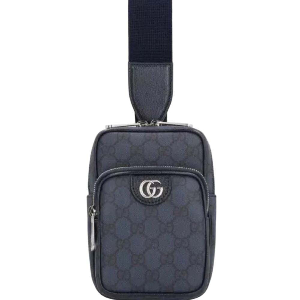 NWT GUCCI GG OPHIDIA BLUE AND BLACK CROSSBODY
