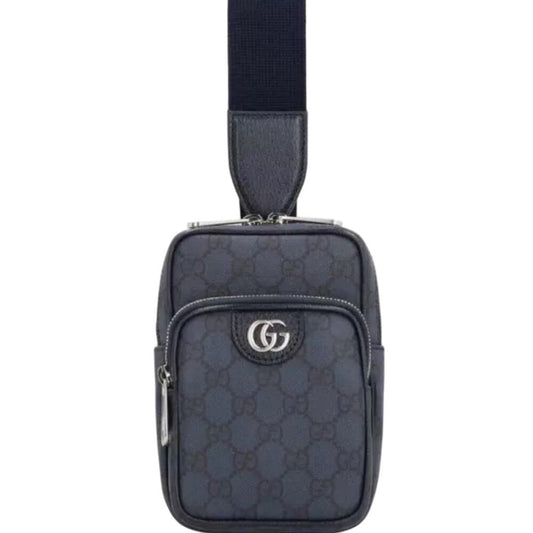 NWT GUCCI GG OPHIDIA BLUE AND BLACK CROSSBODY