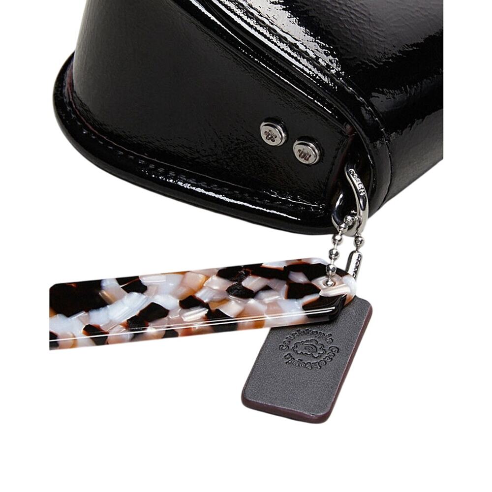 NWTB Wavy Dinky Bag In Crinkle Patent Coachtopia Leather