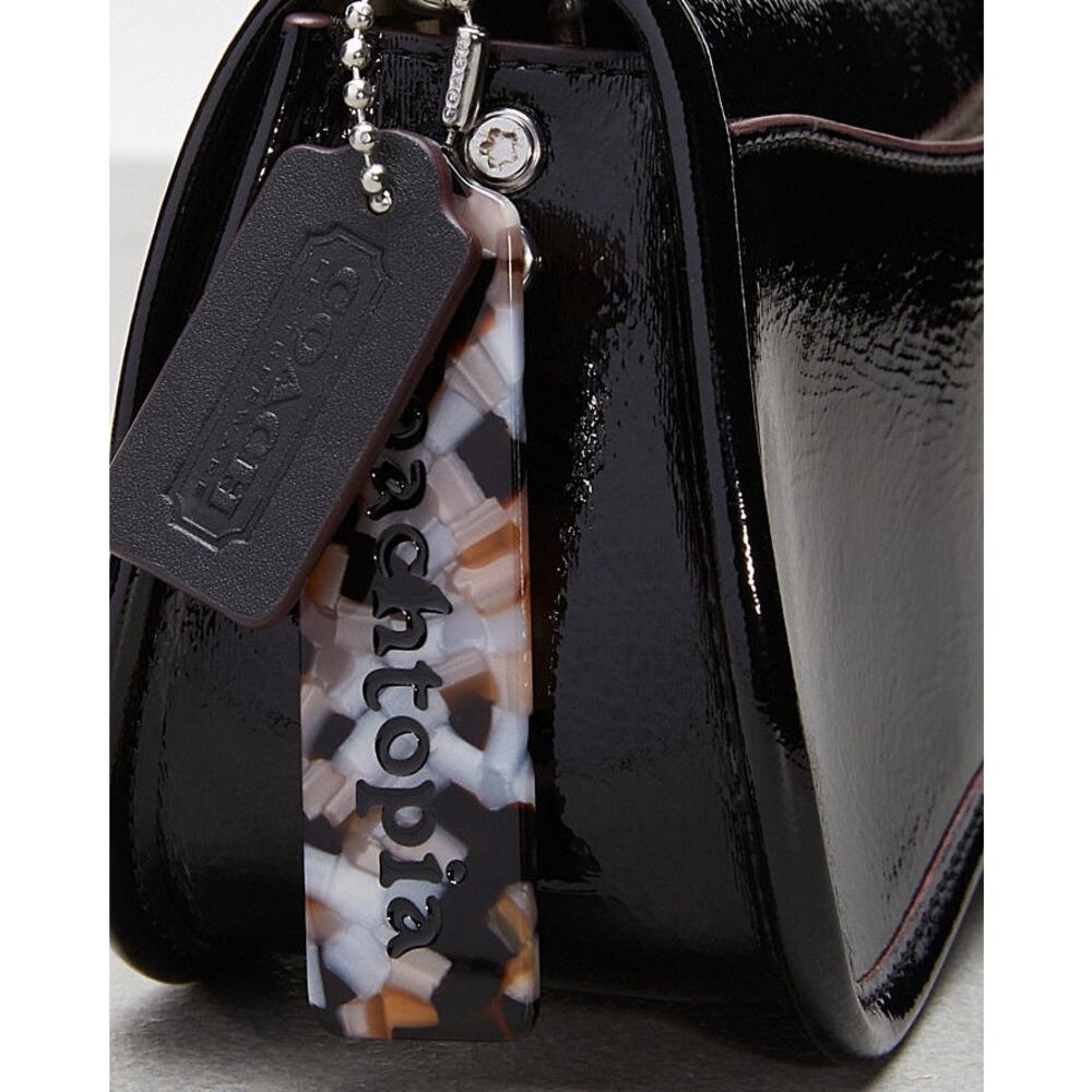 NWTB Wavy Dinky Bag In Crinkle Patent Coachtopia Leather