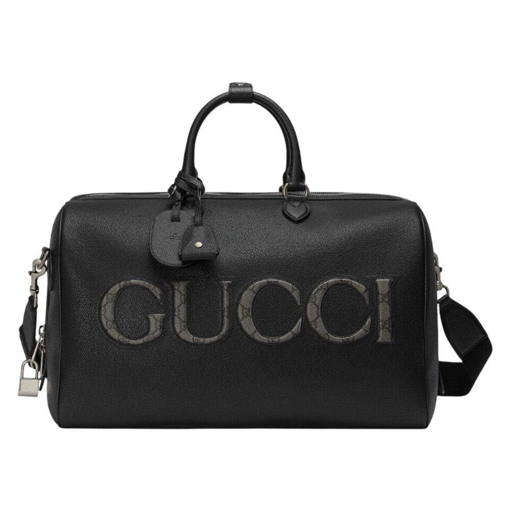 Limited Edition Gucci GG Supreme canvas trim Duffle Bag 17.5 L x 9.75W x 11H.