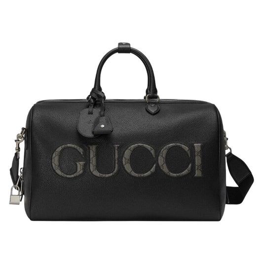 Limited Edition Gucci GG Supreme canvas trim Duffle Bag 17.5 L x 9.75W x 11H.