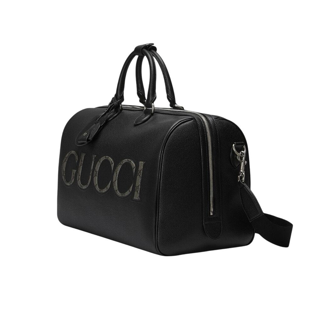 Limited Edition Gucci GG Supreme canvas trim Duffle Bag 17.5 L x 9.75W x 11H.
