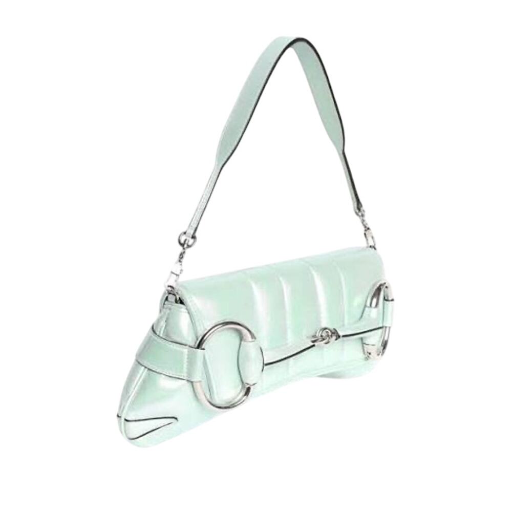 Limited EditionGucci Horsebit Chain lambskin iridescent shoulder bag4.5H10.6W2D